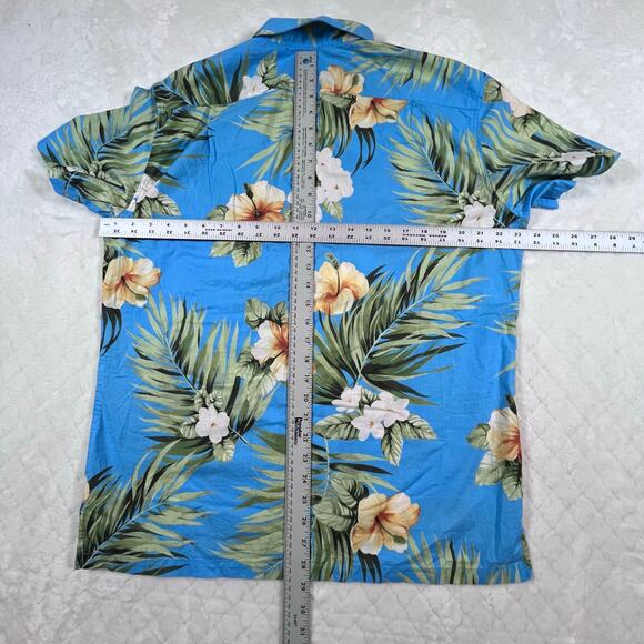 Tori Richard 1956 ME05 Hawaiian Short Sleeve Button Up Shirt Blue Men
sz Lg - Picture 5 of 5